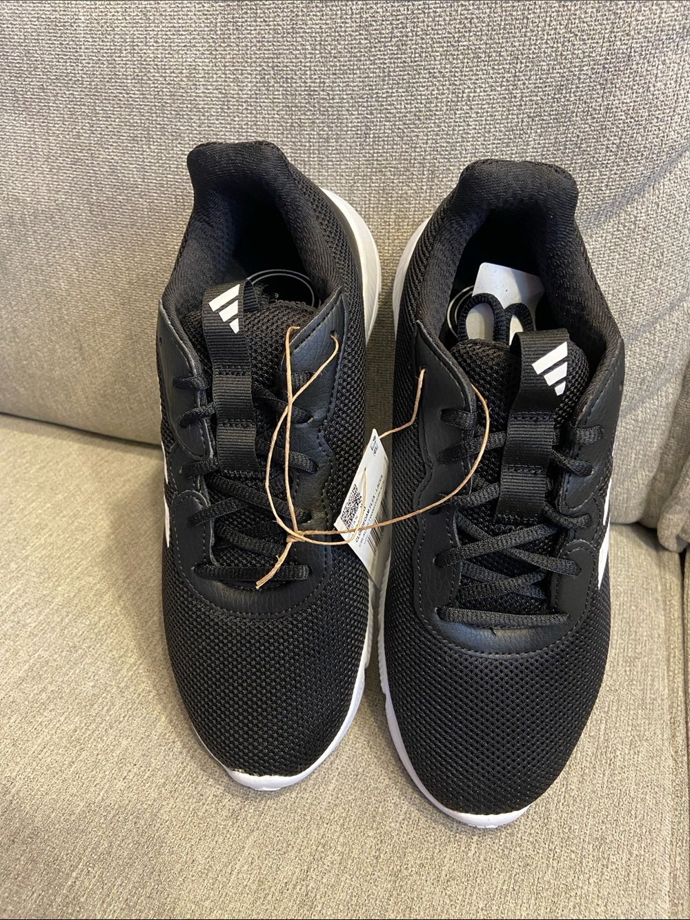 adidas Black and White Women's Athletic Running Shoes